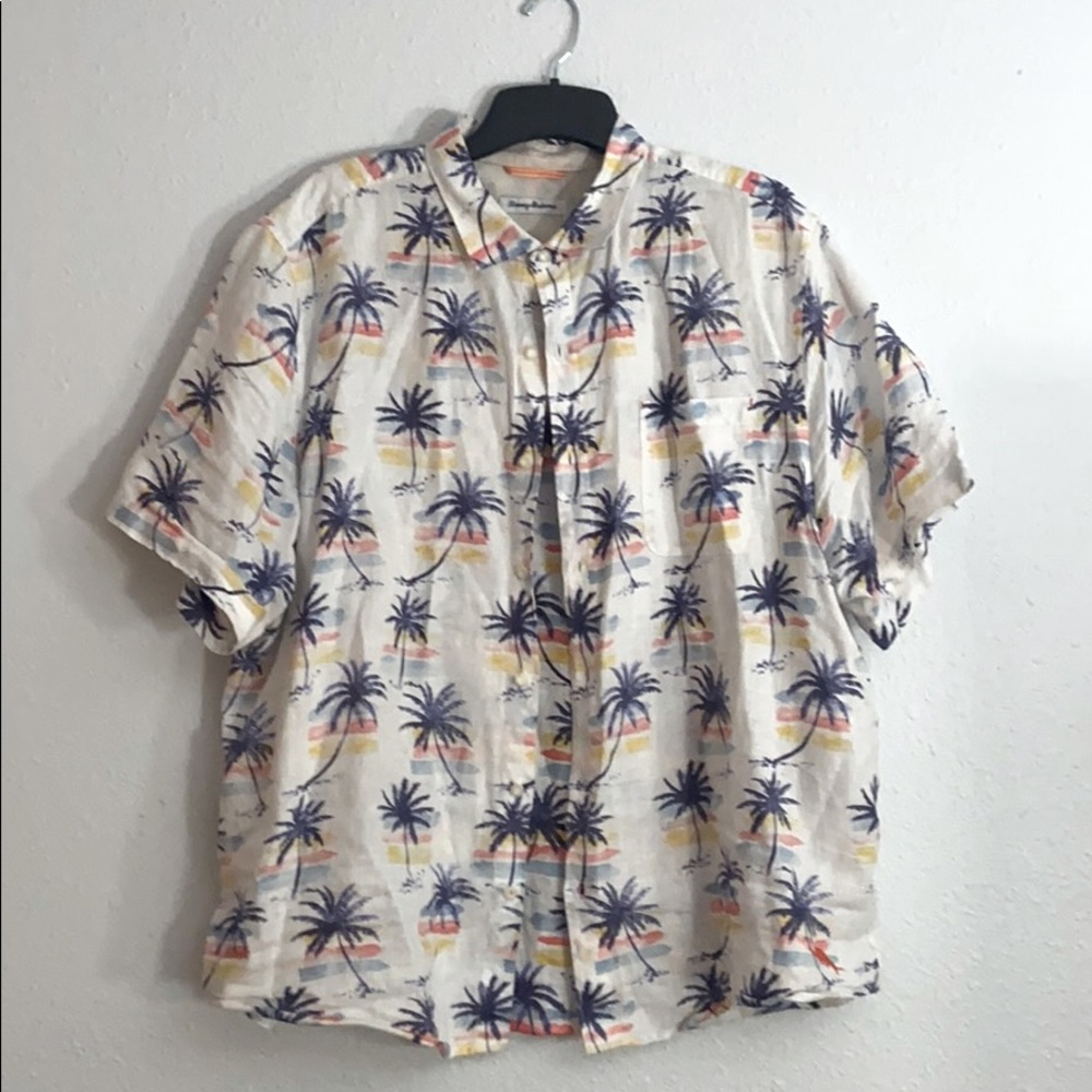 Tommy Bahama XXL Sunset Palm Linen Shirt